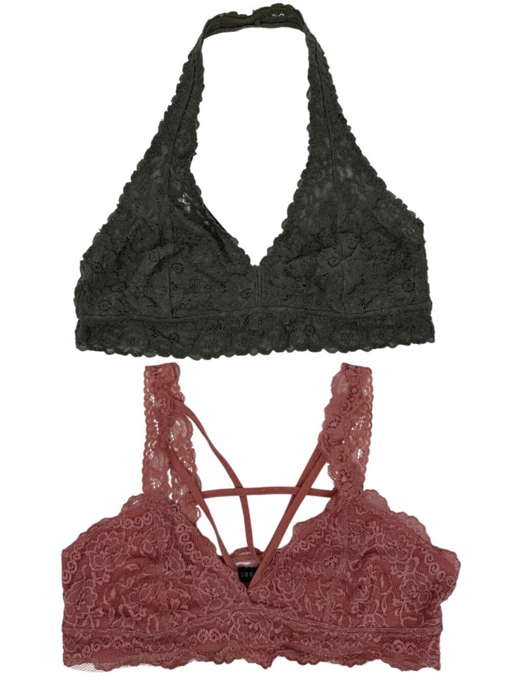 VTG Bundle Of 4 Sports Bras & 2 Lace Bralettes L| Athliesure Coquette Whimsigoth - Picture 2 of 16